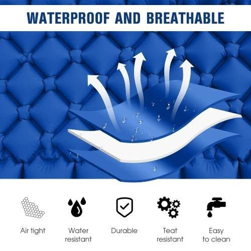لنفخ مرتبة تخييم هوائية مزودة بمضخة قدم مدمجة.
يتم النفخ عن طريق فتح صمام الهواء والضغط باستمرار على المضخة المدمجة باستخدام القدم.

تتميز هذه المراتب بأنها خفيفة الوزن، محمولة، ومصنوعة من مواد متينة مثل النايلون أو PVC لتناسب أنشطة التخييم والمشي لمسافات طويلة.  سعر ه 20


**إذا كنت صاحب هذا الإعلان وتريد حذفه لأي سبب، رجاءا أرسل رسالة إلى الدعم الفني**