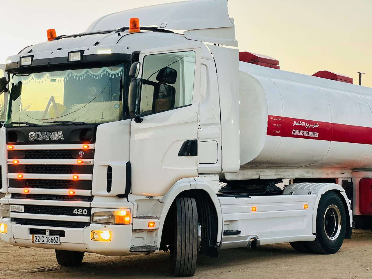 سلام عليكم للبيع سكانيه
موديل ٢٠٠٤مكينه أنجكتر لاتبخير ولاتنقيص

كيره ٣/٣

تانكي شاكر ١٢

تخم تاير راس وعربانه 

تبريد تدفئه 

جي بي اس 

طوناج جديد 

تصريح أمني 

سياره جوه شغل 
رقم أربيل سنويه جديده تحول أو وكاله 
بسمي

مكان ناصريه /***********
