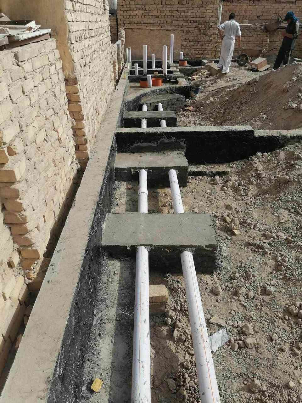 السلام عليكم شغل مجاري رفت شريطي بيت 150م مواد ايسن للاستفسار عباس كاظم ***********
