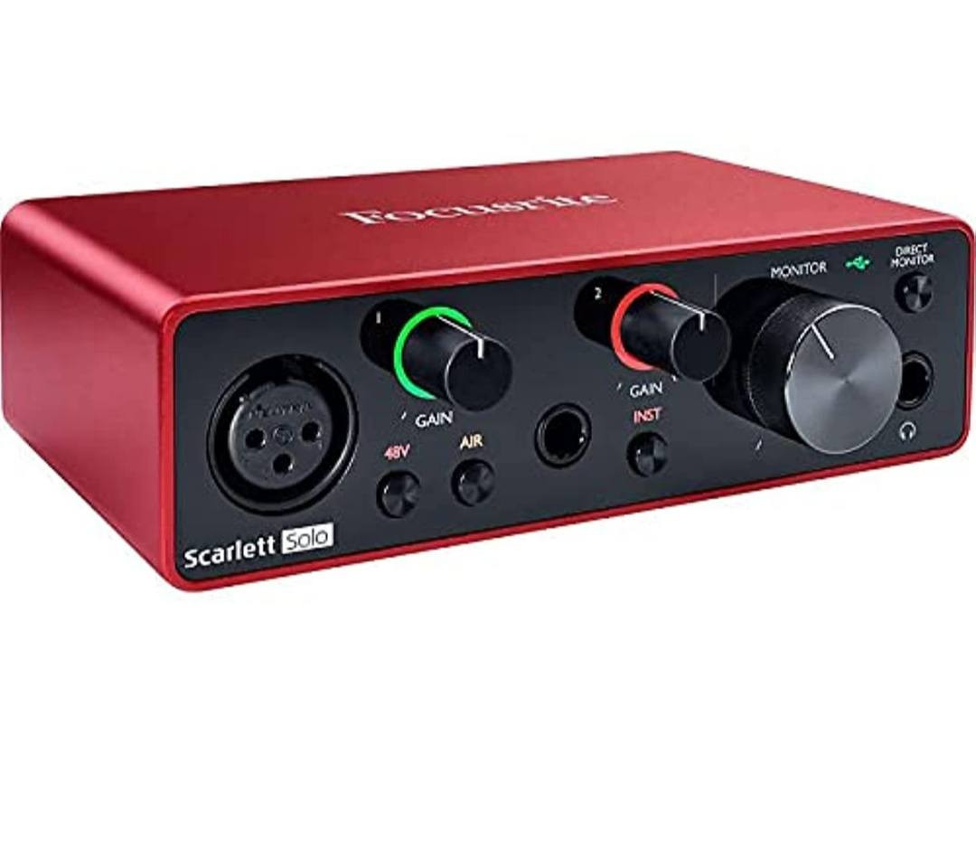للبيع بسعر لقطة وتم تخفيض السعر لسرعة البيع
مايك Røde NT1 
وكرت صوت focusrite solo
بحالة جدا ممتازة ،  المايك نفسو يلي بصورة و كلو عالتجريب
السعر 200$


**إذا كنت صاحب هذا الإعلان وتريد حذفه لأي سبب، رجاءا أرسل رسالة إلى الدعم الفني**