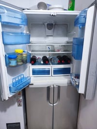 ثلاجه ام اربعه بيبان نضيفه كلاش شغاله تجميد فول البيع مكان كربلاء حي ا...