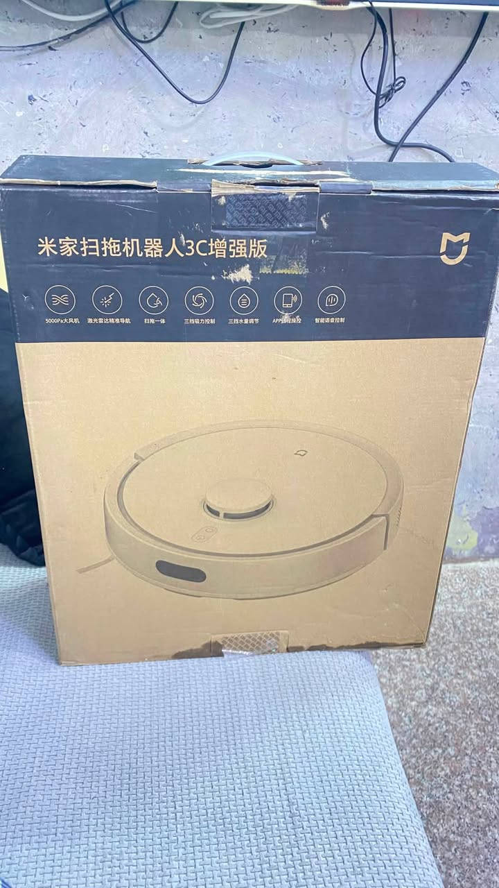 روبوت  شاومي   اصلي
هذا المنتج هو Xiaomi Mijia Robot Vacuum Mop 3C Enhanced Edition.

يتميز الجهاز بقوة شفط تبلغ 5000 باسكال ونظام ملاحة ليزري LDS دقيق.

يوفر الجهاز وظائف الكنس والمسح في جهاز واحد مع تحكم ذكي عبر التطبيق.

يمكنك التحقق من حالة المنتج داخل الصندوق لضمان سلامته 

 للتواصل  وات ساب  *********** 

السعر 150  الف  توصيل مجاني  

❌لوك جديدة  غير مستخدمة  بشرط ❌
