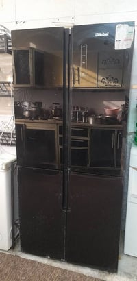 ثلاجه اربعة باب • نوبل • موتور شغال يحتاج غاز