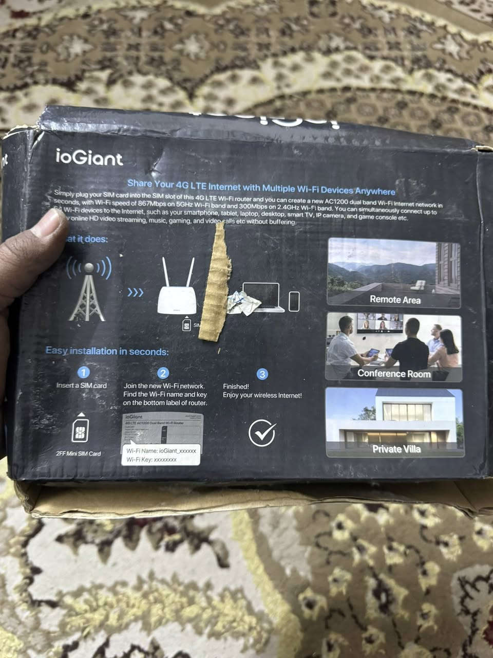 راوتر 4G يستقبل سيم كارت  السعر ٣٠ الف مع التوصيل


**إذا كنت صاحب هذا الإعلان وتريد حذفه لأي سبب، رجاءا أرسل رسالة إلى الدعم الفني**