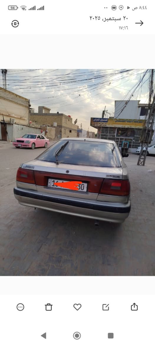 سلام عليكم مازده للبيع موديل 92رقم نكليزي بسمي قادسيه مكينه وكير كورله جدد تخم تاير  مكاني نجف كوفه ***********ب 38وبيهه مجال
