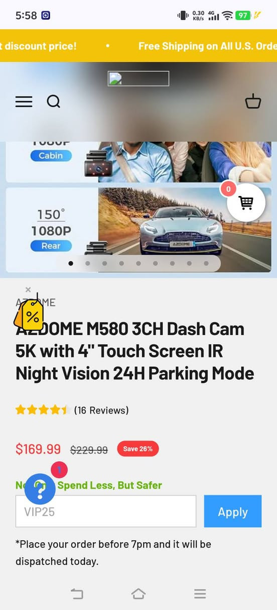 Azdome M580 3ch
قطعه جديد لوك ۳ كامرات شاشه لمس دقه عاليه 5k 
سعر ١٦٥ الف
توصيل موجود لكل محافظات


**إذا كنت صاحب هذا الإعلان وتريد حذفه لأي سبب، رجاءا أرسل رسالة إلى الدعم الفني**