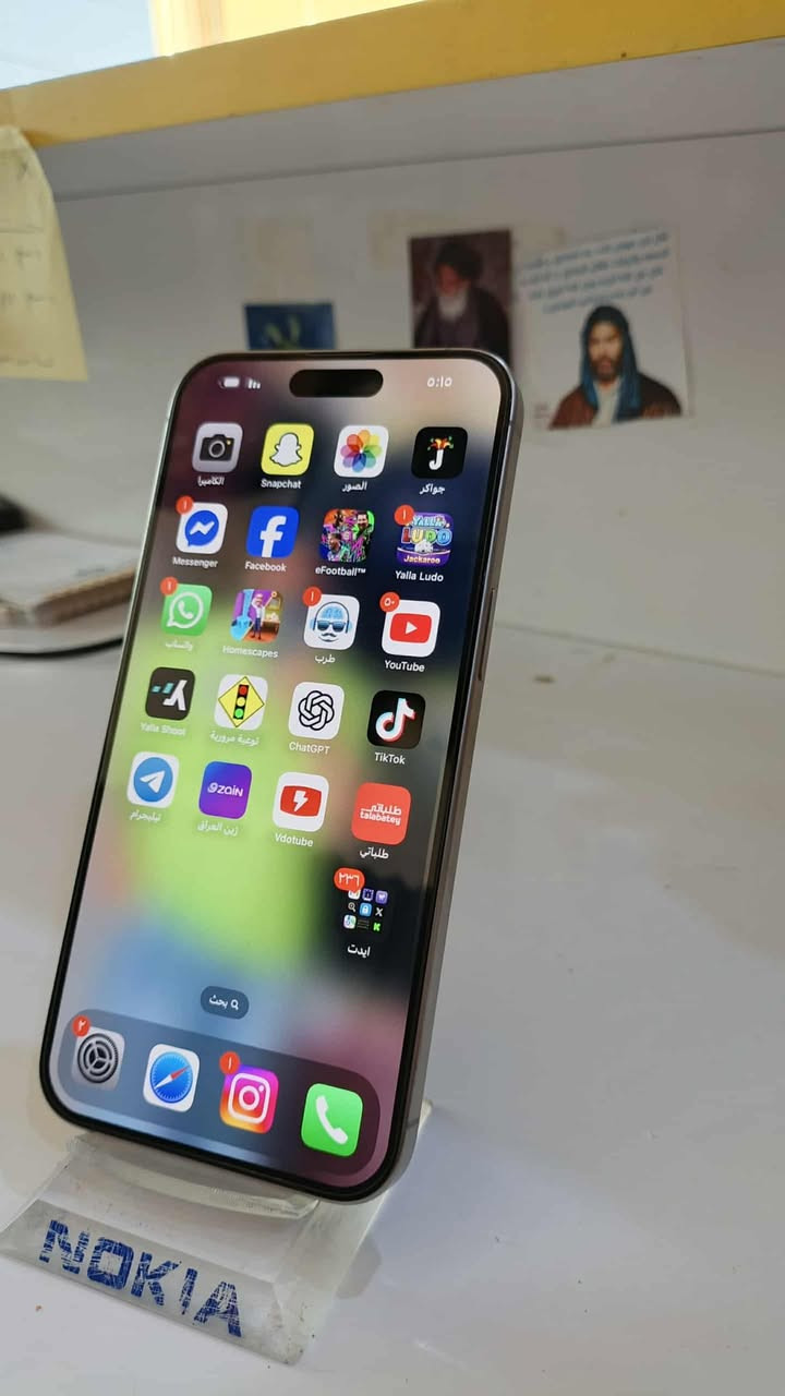 سلام عليكم
15pro max للبيع
الجهاز نضيف شرق اوسط 
البطارية ٨٧
السعر خاص
مكاني الديوانية ناحية نفر
الرقم ***********
