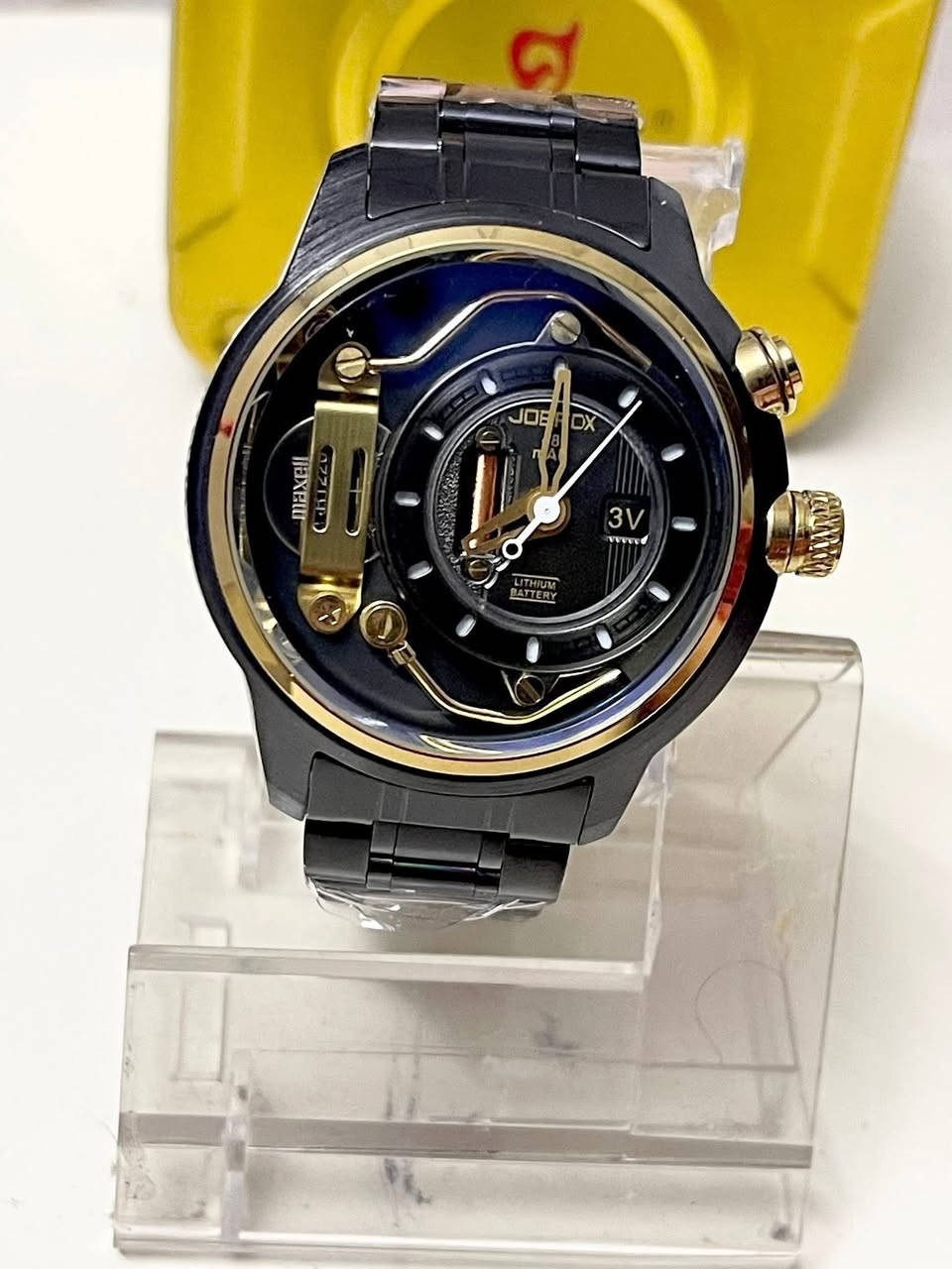 #مزاااااااااد
السلام عليكم ورحمة الله وبركاتة 

الساعة نازلة من الصفر وأقل رفعة خمسه 5 دولار 
يبدء المزاد من الآن وينتهي غداً في نفس الوقت النشر

#ملاحظة تباع الساعة إلى أعلى سعر ولا تسحب الساعة مطلقاً حتى وان لم تصل الى السعر المطلوب

العلامة اليابانية جي فوكس JOYFOX 
الساعة جديدة لوك شمع مع العلبه الخاصه بالساعه 
•مكينه ياباني اصلي 
•لون مميز جذاب 
•السير ستانلس ستيل اصلي  
•مينا 3d تتغير حسب حركة الضوء 
•اضائة ليلية
•قطر الساعه 43 ملم 
•ضد الماء 50 متر 
•بدن ستانلس ستيل
يوجد توصيل لكافة المحافظات 5 الف

الرجاء ارسال العنوان والرقم على الخاص للأعتماد قبل السوم ♥️
الرجاء ارسال العنوان والرقم على الخاص للأعتماد قبل السوم ♥️


**إذا كنت صاحب هذا الإعلان وتريد حذفه لأي سبب، رجاءا أرسل رسالة إلى الدعم الفني**
