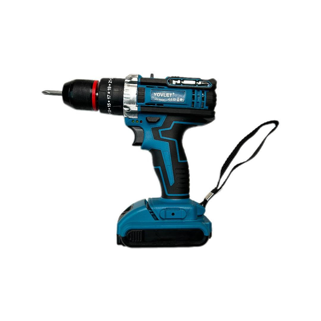 مصنوع من مادة قوية تدوم طويلاً السعر ((35)) راسل الصفحة أو واتساب ***********
 دريل لاسلكي قوي بسرعتين (سرعة عالية للأعمال القوية، وسرعة متوسطة للتحكم الدقيق)

البطاريات يأتي مع بطاريتين قابلة للشحن لضمان الاستمرارية في العمل دون انقطاع.
 
الشاحن مزود بشاحن خاص لشحن البطاريات بسرعة وكفاءة

مجموعة رؤوس (براين وبراغي) يحتوي على مجموعة متنوعة من رؤوس المفكات واللقم المعدنية لمختلف الاستخدامات

مثقاب متعدد الاستخدامات: يشمل مجموعة ريش حفر لتناسب مختلف الأسطح مثل الخشب والمعدن

مفك مرن 360 درجة: يسهل الوصول إلى الأماكن الضيقة والزوايا الصعبة

تصميم مريح مقبض مريح مضاد للانزلاق يوفر تحكمًا مثاليًا أثناء العمل

أعمال الصيانة المنزلية مثل تركيب الأثاث والرفوف والتصليحات العامة.

مشاريع النجارة والحدادة بفضل قدرته على الحفر في الخشب والمعدن.

أعمال البناء والديكور، مثالي للحفر والتثبيت في الجدران والأسطح المختلفة.

تصليح السيارات، حيث يساعد المفك المرن على الوصول إلى البراغي في الأماكن الضيقة

الاستخدام المهني والصناعي بفضل قوته العالية والبطاريات القابلة لإعادة الشحن.

مساعدك الأول في كل أعمال الصيانة والبناء

الابعاد : الطول 20cm ‘ العرض 7cm ‘ الارتفاع 20cm
