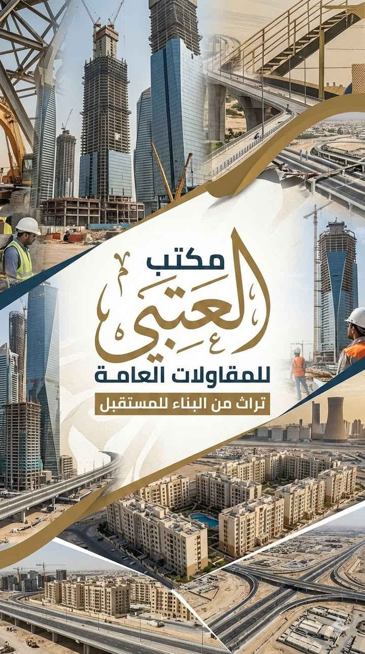 تبني بيت أحلامك؟
خلّي التنفيذ علينا 🏗️
مكتب العتبي للمقاولات العامة
خبرة في بناء الدور السكنية وكافة الأعمال المدنية من الأساس إلى التسليم الكامل

مكتب *********** .1
مكتب *********** .2
