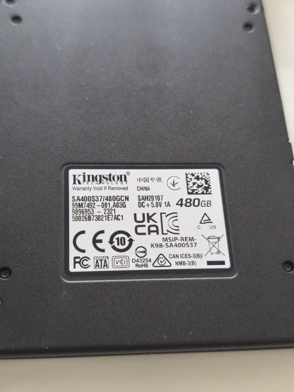سلام عليكم 
هاردات للبيع m.2 و ssd
M.2  لكسر GB256 سرعه كتابه 3000 وقرائه 3500
نضيف استعمال شهر واحد جديده ب80-70
سعره 70 ونطيك وياها راك اصلي جيد ضمان 5شهور

SSD كينغ ستون GB480 سرعه 500
استعمال 3شهور 
سعره 50 بي مجال بسيط


**إذا كنت صاحب هذا الإعلان وتريد حذفه لأي سبب، رجاءا أرسل رسالة إلى الدعم الفني**