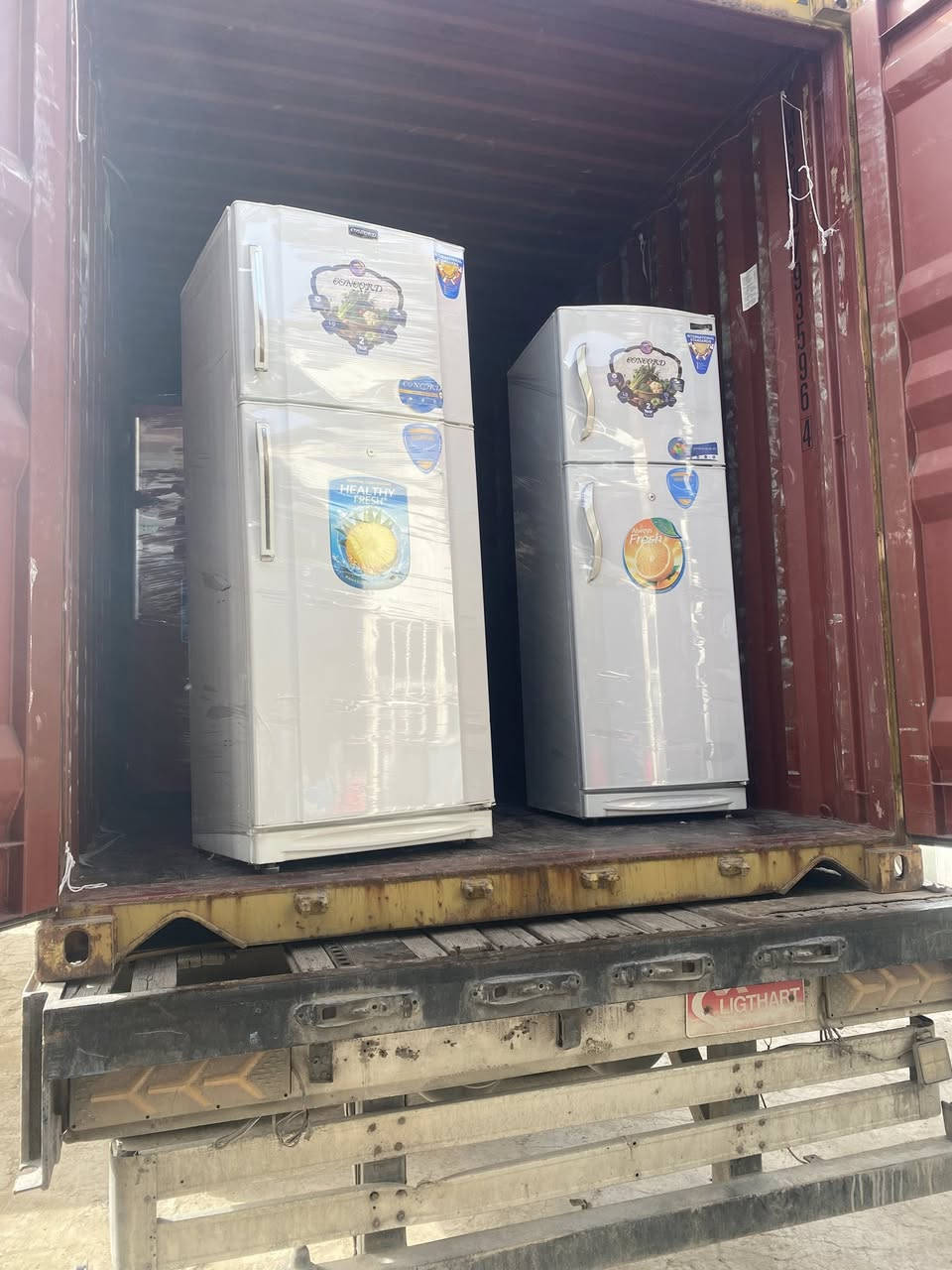 اللهم صلي على محمد وآل محمد
تم وصول حاويه ثلاجات مستعمله شي قليله على فحص وضمان وكافه الاحجام واسعار مناسبه جداً جداً جوه سوك 

العنوان بابل المدحتيه العلاك مجاور معمل مياه الباخره 
للاتصال ***********
