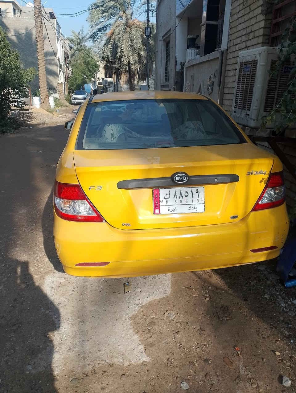 Byd f3 2019 للبيع
سيارة بيها كازكيت ابيع على حطتها وياها منظومة غاز 
السعر 58 ورقة اتصال ***********
