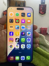 ايفون 16 برو ماكس ذاكره 256 بطاريه 100 مشحون ١٨ مره  جديد بعده بلضمان ...