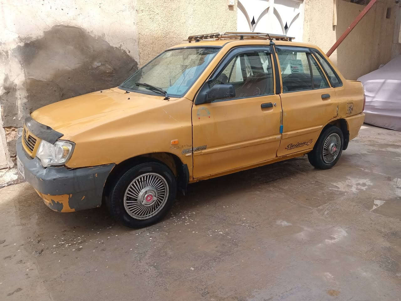 سلام عليكم سايبة منغولي للبيع موديل 10مصفره هيئه وغرامات رقم انكليزي بيهه ضربه جاملغ خلف السائق ومعدله مثل مشوف بالصوره حداديه جديده تخم تاير جواهه ومكينه خير من الله السعر 22 وبيهه مجال مكاني ديوانيه قضاء الشامية وهاذ رقمي للاستفسار ***********
