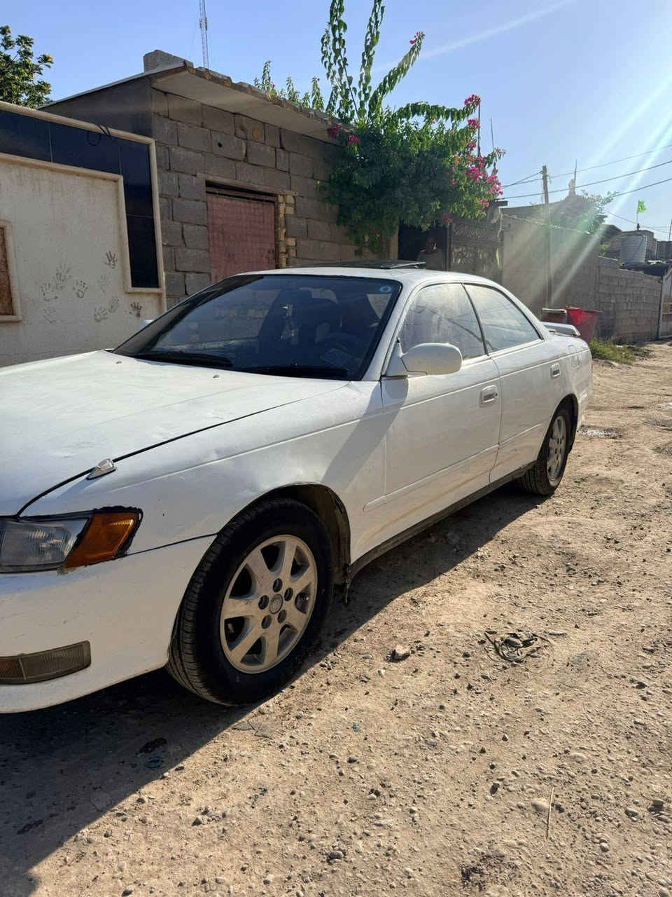 مارك موديل 93
اللون ابيض 
محرك 3000 TWIN CAM 24 VALVE VVT-i
تخم تاير جديد 
الضرر : صبغ عام للجماليه + قص اربع اصابع من  مقدمة السياره (ملحومه)

الاتصال على : ***********
