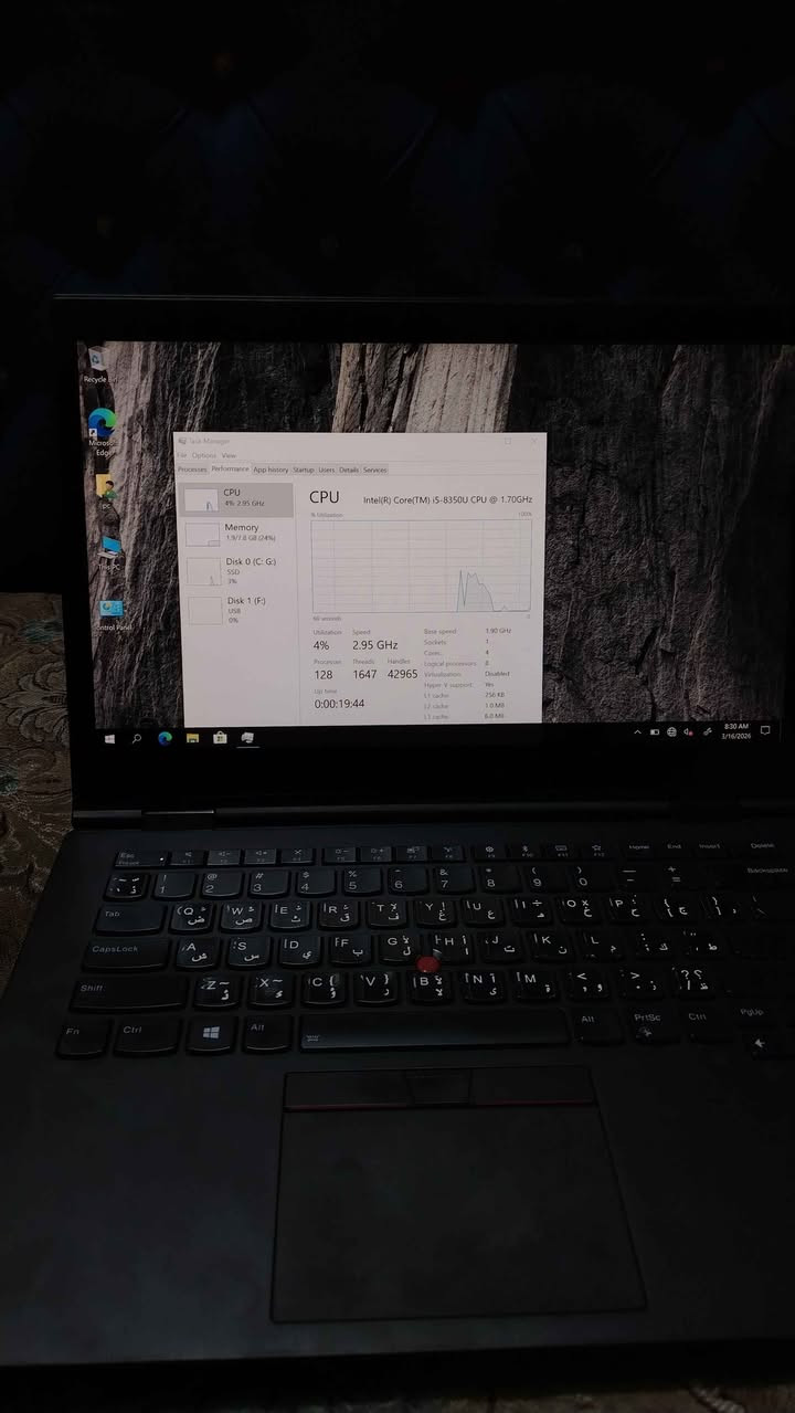 لابتوب X1 carbon yoga بحالة ممتازة 🔥
جهاز قوي وعملي مناسب للدراسة، العمل، والتصفح السريع.
المواصفات:
المعالج: Intel Core i5-8350U سريع وأداء مستقر
الرام: 8gb
التخزين:  SSD M. 2 512gb
الشاشة: 14 إنج لمس قلاب 360 درجة
كرت الشاشة:-4gb من انتل
كيبورد عربي / إنكليزي
يحتوي منافذ USB و HDMI و Type-C
ملحقاته حقيبة+شاحنة+قلم
----------
متوفر لدى مكتب exotech شارع 60 مجمع البتول قرب مستشفى الكاظمية
 ---------
السعر:-375 الف بغداد, العراق


**إذا كنت صاحب هذا الإعلان وتريد حذفه لأي سبب، رجاءا أرسل رسالة إلى الدعم الفني**
