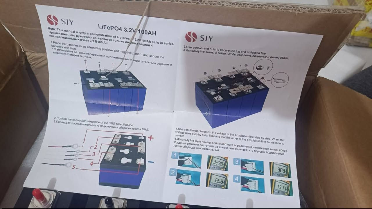 بطاريت ليثيوم فوسفات الحديد صدار حديث 2026 مع ,Bms 
مع كافة الملحقة وكتلوك تعليم شد البطاريه لكي تصبح عند بطاريه 12 فولت السعر 190 الف  100 امبير


**إذا كنت صاحب هذا الإعلان وتريد حذفه لأي سبب، رجاءا أرسل رسالة إلى الدعم الفني**