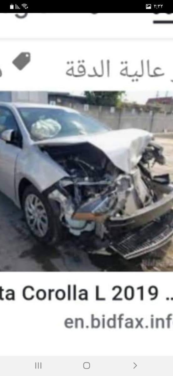 السلام عليكم كورولا وراد أمريكي مديل 219 السياره ماشيه 100 السعر 120وبيه مجال بيسط اتصال على هذه الرقم صاحب السيارة ***********
