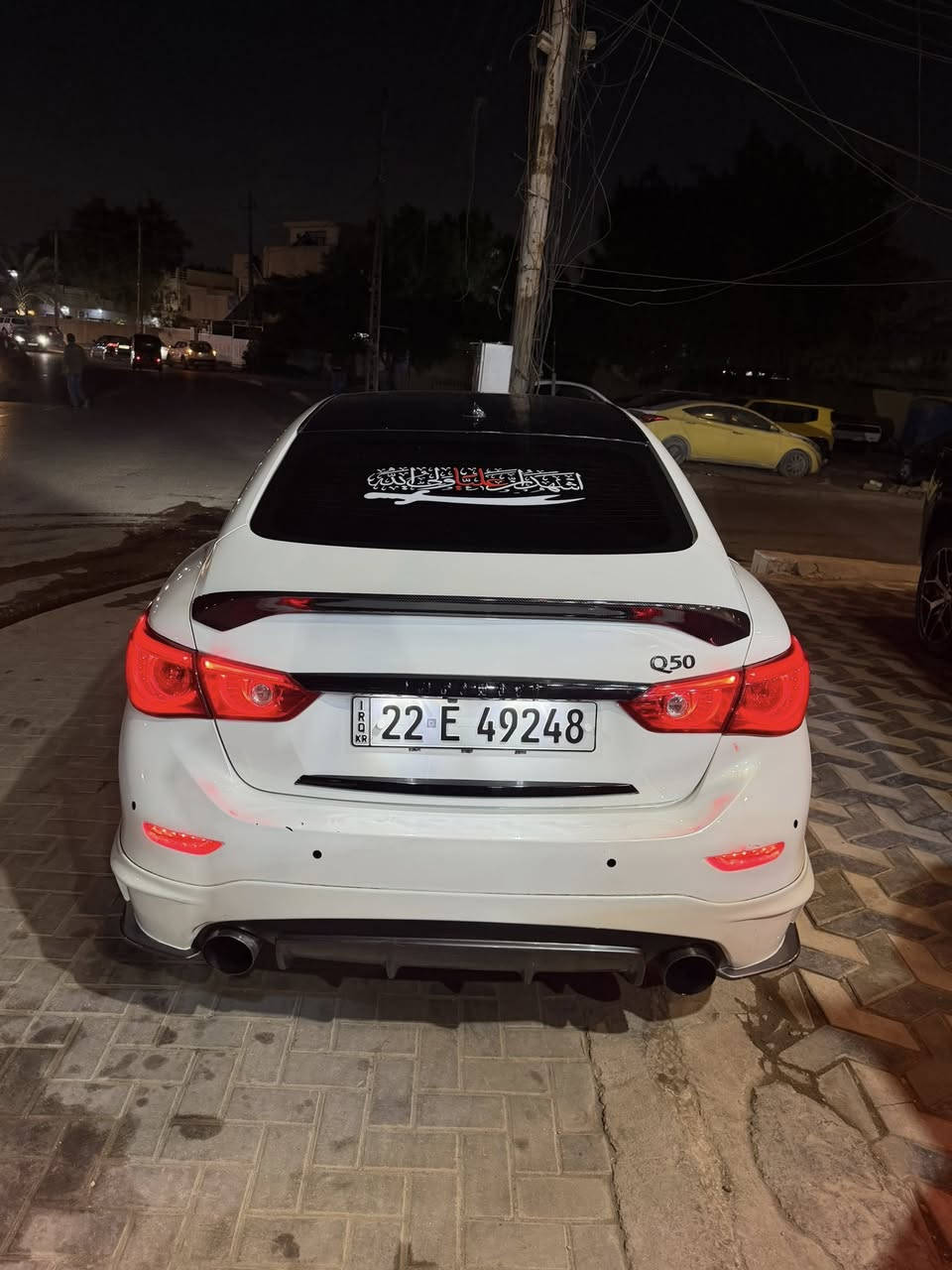 انفنتي Q50 محرك ((((((3700))))))
تنفس طبيعي بدون تيربو 2015 

فووول مواصفات 

عليها تزويد وعليها تعديلات خارجيه وداخليه

تريدها هيه وغراضها تريدها ستوك بلاديه بكيفك 

*********** 

رقمها اربيل سنويه لل ٢٠٢٨ 

تريد تحويل تريد وكاله بكيفك صفر غرامة
