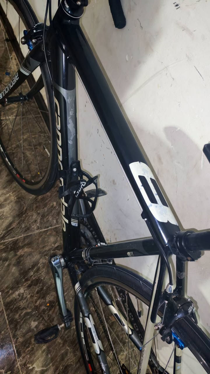 Cannondale CAAD8 2014 🦅🇺🇸
كانندل كاد 8 
قياس فريم 51- 50 المنيوم ماشة كاربون
الوزن : 8.6kg

- كروب سيت تياغرا 4700 كامل 10x2
- طواكات سورا 3000 فحمات احترافية 
- بوري سرج و سرج كاربون فايبر kocevlo
- ويالة Shimano R500 مزودات ب بطيخات رود 4 بنط بولبرن طرب

- دراجة ادامة كاملة من كل نواحي
- زنجيل kmc جديد 
- دشلي ztto جديد
- تايرات جديدة كتان كونتينتال Ultra sport
- دشالي عكرب جديد
- جلدات شفتر جديد Shimano
- وبوليش وادامة لكل محاور الدراجة مسوي 

الدراجة نظيفة وكل شي بيها جديد فقط البوري الفوك جواه اكو شخوط ومغلفه تغليف سيارات مايبين اصلا بس للتنويه 

السعر : 550 الف وبيها مجال 
مكاني : ديالى - بعقوبة - متوفر توصيل
الرقم : واتساب ***********
