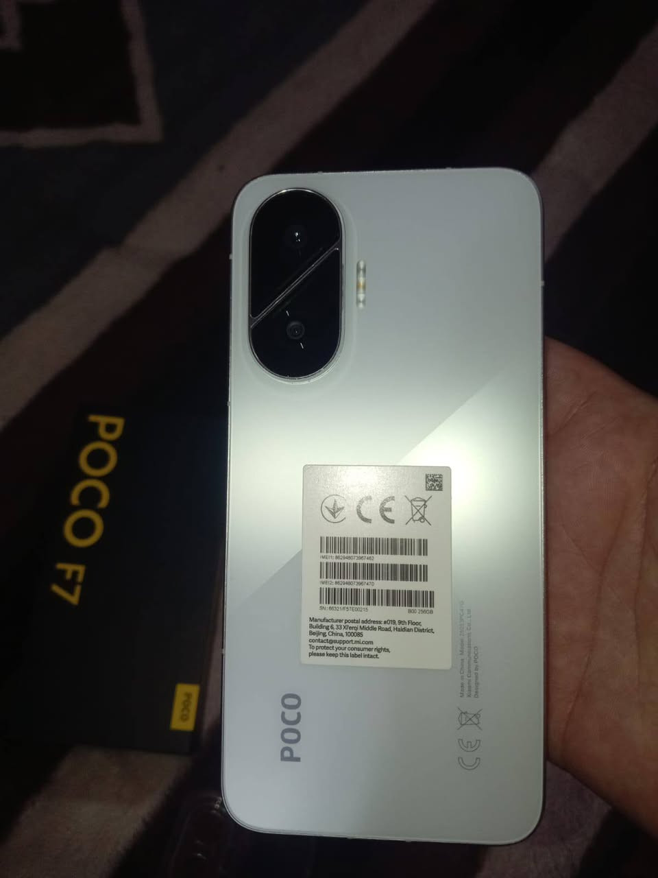 السلام عليكم لبيع فقط بوكو F7 جديد النضافه ١٠٠/١٠٠ الذاكرة ٢٥٦ ملحقاته كاملة ما ممستخدمات السعر ٤٠٠الف قفل🔐 بدون عمله علمن الجديد مالته ٦٠٠ المكان مدينه الصدر رقم*********** واتساب فقط
