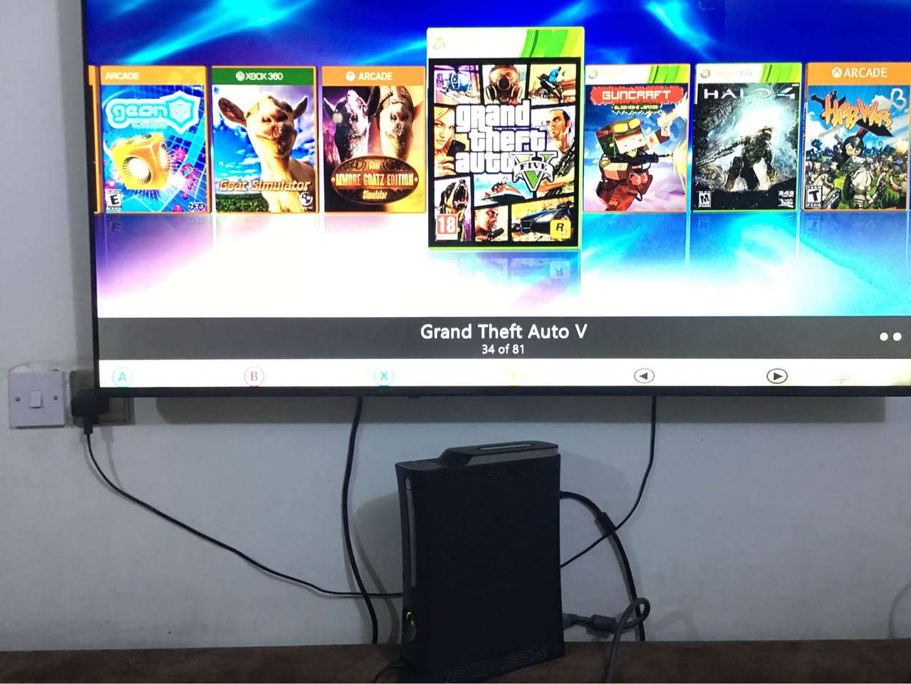 ‎اكسبوكس ٣٦٠ جاسبر مهكر سعره ٧٥ قفل🎆
‎بي ٨٠ لعبه و الهارد اصلي ١٢٠ كيكه 📂
‎يجي ويا جوستك و محوله 🔌
‎الجهاز مهكر بي نضام اورورا العربي 🇮🇶
‎الجهاز نضيف جدا 🎇
‎يشغل العاب و اقراص الاكسبوكس الاورجنل هم 🌴
‎يحتوي على العاب القويه مثل: 💪
-GTA 5
-PES 2018
-COD Modern Warfare 3 + BLACK OPS 2
-MINECRAFT

‎سعره 75 الف قفل
‎توصيل متوفر باعتماد فقط 
‎مكاني بغداد اليرموك بغداد, العراق


**إذا كنت صاحب هذا الإعلان وتريد حذفه لأي سبب، رجاءا أرسل رسالة إلى الدعم الفني**