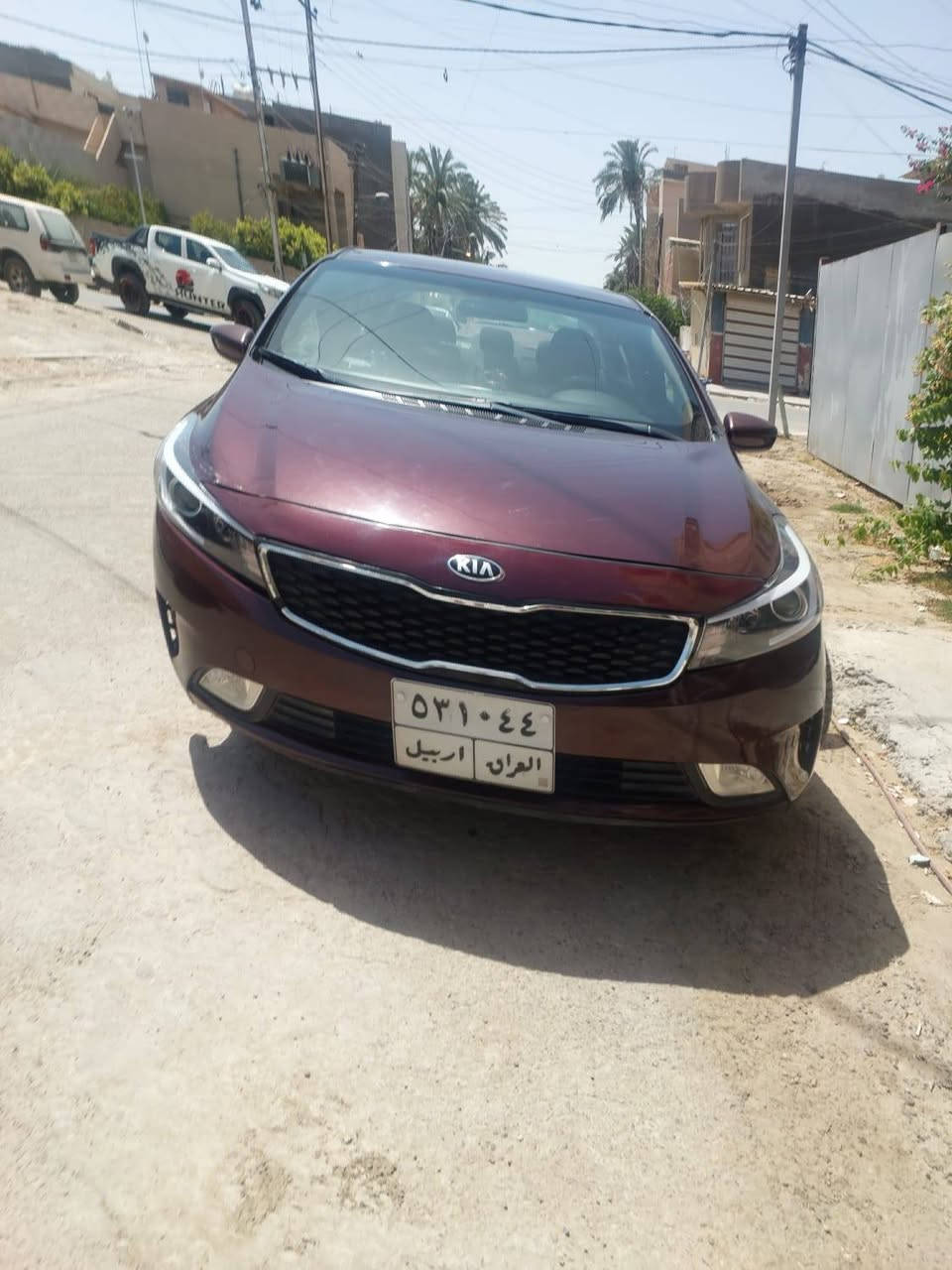 سلام عليكم
سيارة للبيع كيا فورتي موديل ٢٠١٧ مواصفات العادية رقم اربيل 
السعر ١١٠$ وبيها مجال بسيط
مكان بغداد 
حي الخضراء 
***********
