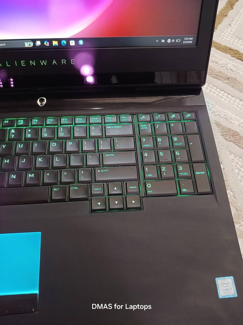 السلام عليكم
لابتوب ديل النوير كيمينك مستخدم
اقوی و اعلی فئة من كرت شاشة خارجي GTX
السعر: 780 الف ثابت 
*********** واتس اب
للحجز او استفسار

💻 لابتوب: ديل Alienware 17 R5 گيمينگ مستعمل
📺 الشاشة: 17 إنج QHD (2K) 120Hz
⚡ المعالج: i7-8750H الجيل الثامن
🧠 الرام: 32GB DDR4
💾 الخزن: 1TB HDD + 500GB SSD NVMe
🎮 كرت الشاشة: GTX 1080 سعة 8GB
🔌 الشاحن:  330 واط
⌨️ كيبورد: RGB
توصيل متوفر
