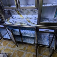 كاونتر مستعمل قليل 3قطع  طول مترتين  السعر 350  عنوان بغداد مدينة الصد...