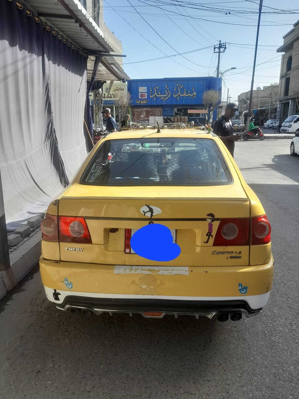 السلام عليكم اخوان عندي سياره شيري كوين محوره كورلا بيكاتشو سياره جاهزه مال شغل مصفره هياء وغرامات رقم انكليزي بغداد سياره باسمي الي يحب يتواصل هاذا رقمي *********** مكاني فلوجه السعر 30 بيها مجال
