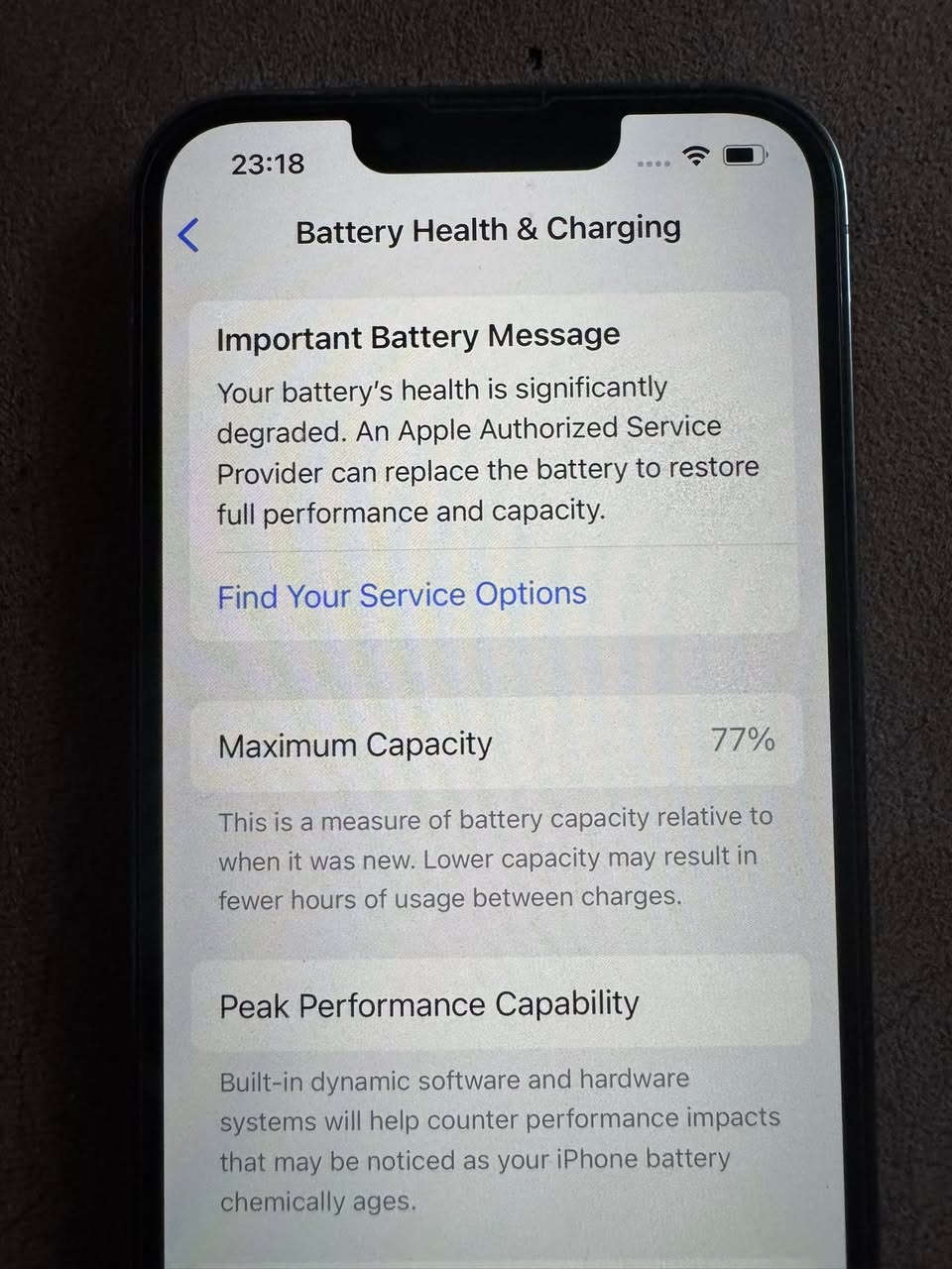 ايفون ١٣ برو ( الصغير ) مو برو ماكس 
شرق اوسط ذاكرة ٢٥٦ لون بحري بطارية ٧٧ 
بدون اي تصليح مكفول ولا مبدل اي شي بي  
بدون ملحقات 
مكاني الكرادة


**إذا كنت صاحب هذا الإعلان وتريد حذفه لأي سبب، رجاءا أرسل رسالة إلى الدعم الفني**