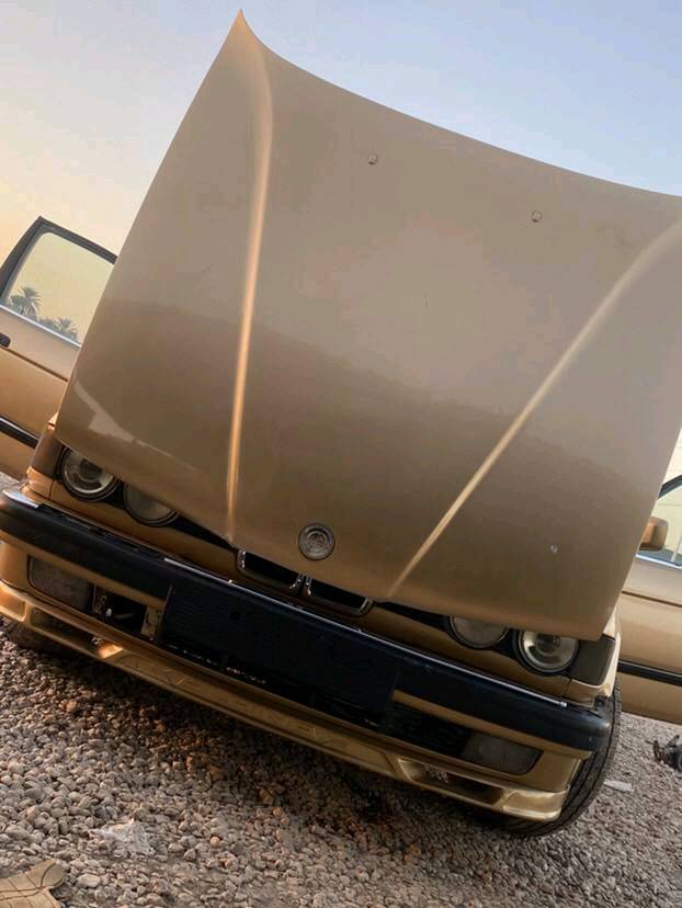 للبيع BMW735 موديل 1988 سلندر 6لون مميز رقم مميز موقع الحله خلف محطه غاز الثوره 