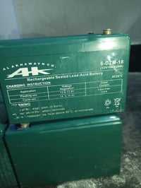 عندي بطاريات دراجه شحن والبطاريات صارلهن شهر من شتريتهن السعر 80الف وب...