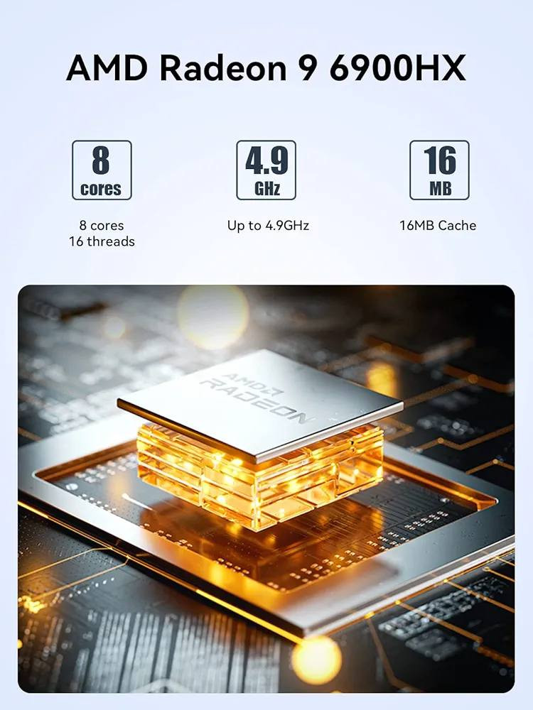 كمبيوتر صغير MINISFORUM UM690S، معالج AMD Ryzen 9 6900HX (ثماني النواة/ستة عشر خيطًا، بتردد يصل إلى 4.9 جيجاهرتز)، نظام تشغيل Windows 11 ، ذاكرة وصول عشوائي 32 جيجابايت DDR5، قرص صلب SSD بسعة 1 تيرابايت جيل رابع كنگستون ، منفذي HDMI (4K)، منفذ USB 4 (8K)، بطاقة رسومات Radeon 680M، منفذ LAN بسرعة 2.5 جيجابت، مروحتان، تصميم صغير الحجم
السعر قفل ٥٥٠ بسعر الرامات والهارد تقريبا القطعة اوبن بوكس نظافة 100%


**إذا كنت صاحب هذا الإعلان وتريد حذفه لأي سبب، رجاءا أرسل رسالة إلى الدعم الفني**