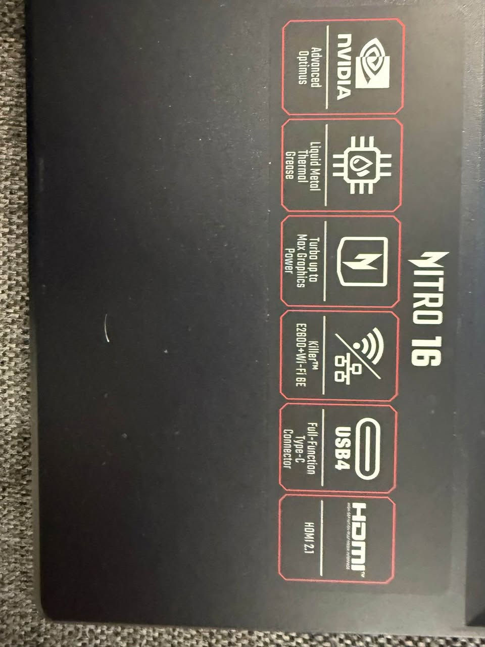 🔥 للبيع — Acer Nitro V AN16-41 🔥

🎮 كرت شاشة RTX 4070 — 8GB
🧠 معالج AMD Ryzen 7 7840HS
💾 رام 16GB DDR5 بسرعة 5600MT/s lo

⚡ SSD سعة 1TB

🖥️ شاشة 16 إنچ WQXGA
🚀 تردد 165Hz
⚡ استجابة 3ms
🎨 يدعم NVIDIA G-SYNC

⌨️ الكيبورد احرف  إنكليزي مبي عربي بس اكًو لزكات 
من الصناعه عربيه  

✅ يشغل الألعاب الثقيلة بسلاسة
✅ ممتاز للمونتاج والتصميم والبرامج الهندسية
✅ استخدام نظيف جداً

📍 الجهاز جاهز للفحص والتجربة
   

السعر ١٠٠٠$ بغداد, العراق


**إذا كنت صاحب هذا الإعلان وتريد حذفه لأي سبب، رجاءا أرسل رسالة إلى الدعم الفني**