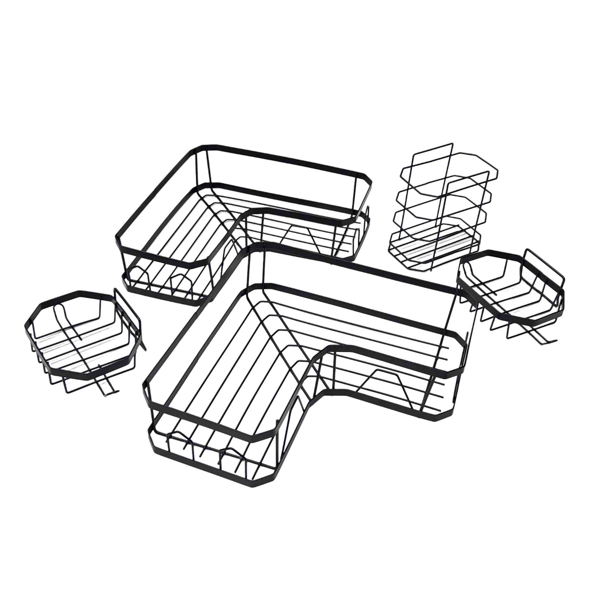 منظم زوايا الحمام (Corner Storage Rack) – طقم أسود متكامل
نظم مساحة حمامك بلمسة عصرية مع طقم الرفوف الشبكية المصمم لاستغلال الزوايا بكفاءة عالية.

• تصميم مخصص للزوايا: يساعدك على استغلال المساحات الفارغة وتنظيم أدوات الاستحمام بشكل مرتب.

• هيكل متين وقوي: مصنوع من أنابيب فولاذية سميكة (Thickened Steel Pipe) لضمان الاستدامة.

• مقاومة عالية: المنتج مصمم ليكون مضاداً للصدأ والماء (Rust Proof and Waterproof) ليلائم بيئة الحمام.

• توزيع ذكي ومنظم: يحتوي على تقسيمات متنوعة تسمح بتصنيف الأدوات (Classified Storage) بسهولة.

• قدرة تحمل ممتازة: يتميز بقدرة ثبات عالية (Bearing Well) لحمل العبوات والمنظفات بمختلف أحجامها.

المواصفات
• النوع: رف تنظيم زاوية (Corner Storage Rack).
• المادة: فولاذ سميك (Thickened Steel).
• التصميم: متعدد الطبقات (Multi Layered Design).
• المميزات التقنية: مقاوم للصدأ، مقاوم للماء، شديد التحمل.

 محتويات العلبة:
يحتوي الطقم (5 قطع) على:
• 2 × رف زاوية كبير (لعبوات الشامبو والمنظفات).
• 1 × حامل طولي مخصص لفرش ومعجون الأسنان.
• 2 × رف صغير (مخصص للصابون أو ليف الاستحمام).
السعر 18الف يوجد توصيل 🚚 محافظات


**إذا كنت صاحب هذا الإعلان وتريد حذفه لأي سبب، رجاءا أرسل رسالة إلى الدعم الفني**