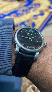 مون بلان اصلي • مينا سوداء • زجاج زفير