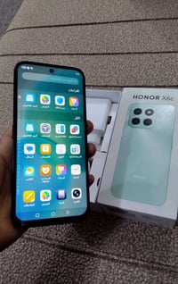 هونر X6C  HONOR X6c ذاكرة: 128GB رام: 6GB كاميرا: 50MP   بطارية: 5300m...