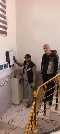 طاقة شمسية • صلاح الدين • بطارية ١٥كيلوواط