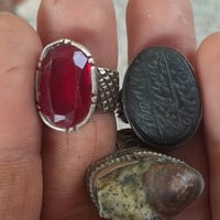 خاتمين فضة • ياقوت • عباس آباد داودي