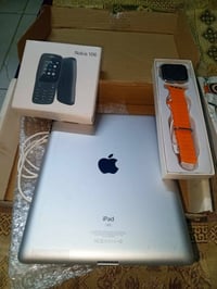 ايباد مع ساعه السعر  70 بي مجال  تلفون نوكيه 20 الف  طباخ شغال كله بس ...