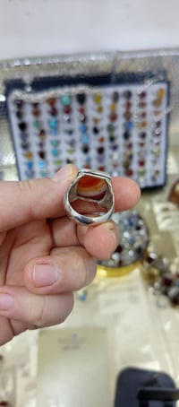 خاتم • عقيق يماني • فضة 925