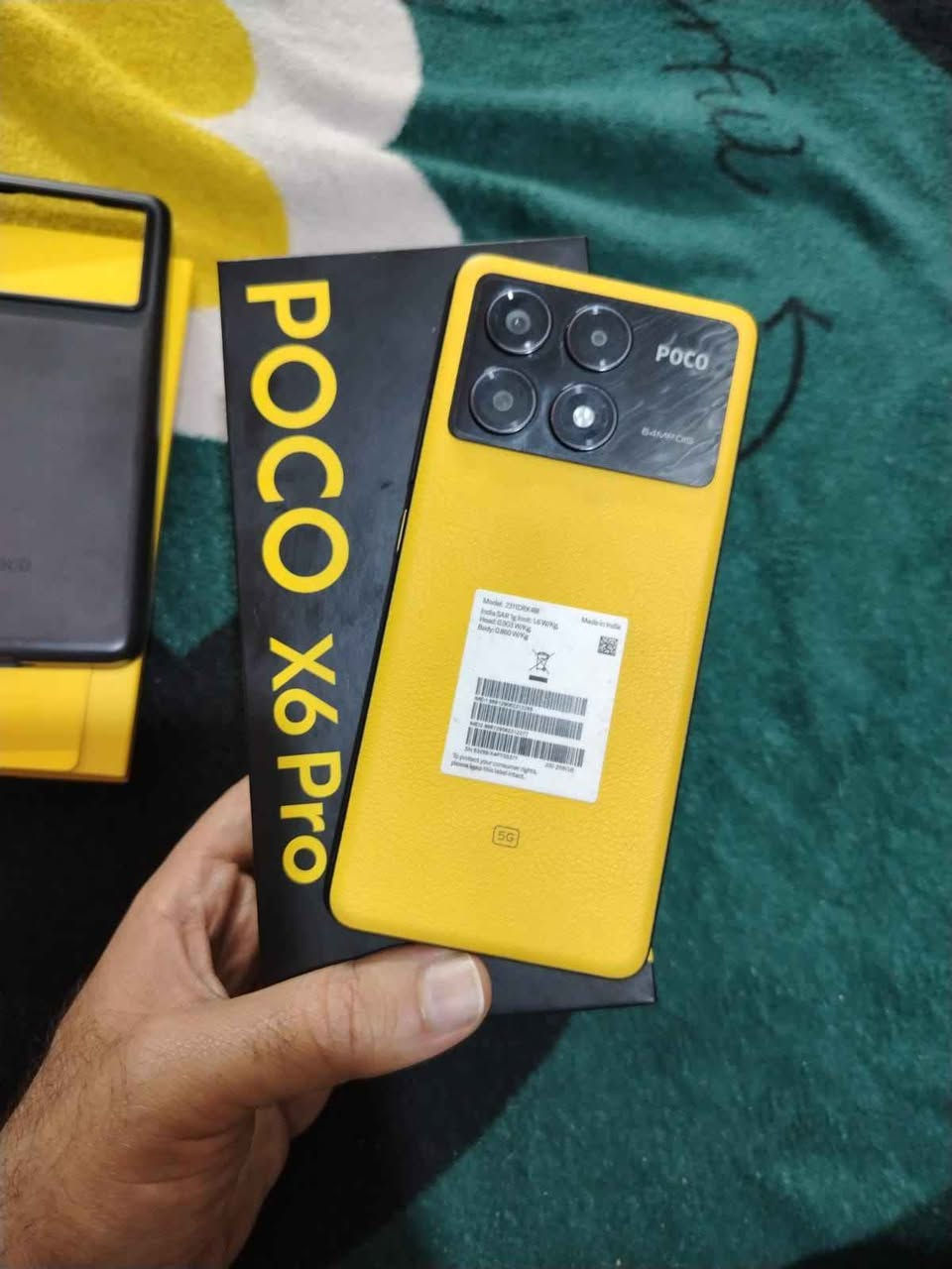 بوكو اكس 6 برو 

ذاكره 256 

120 فريم 

نضيف جدا كامل غراضه 

معالج 8300 دايمن ستي التراا

شاشه اوملد بصمه بالشاشه 

دبل سبيكر ستيريو 

بطاريه 5000

شاحنه 67 واط النجف, العراق


**إذا كنت صاحب هذا الإعلان وتريد حذفه لأي سبب، رجاءا أرسل رسالة إلى الدعم الفني**