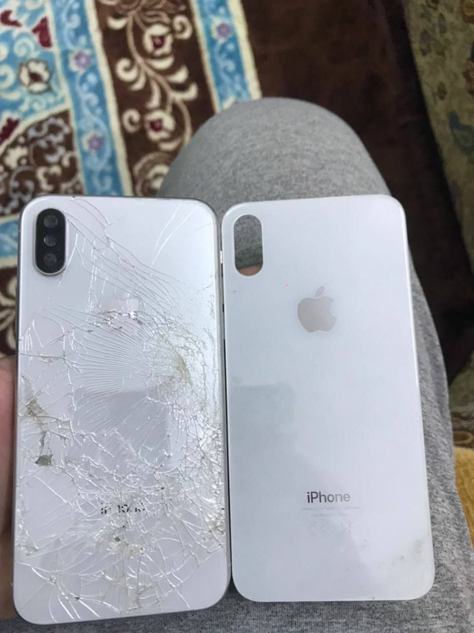 ايفون اكس عادي مكسور تفيد تفصيخ فقط فقط
٦٤ كيكه 
مقفول ايكلود اذا انته ابو موبايلات يفيدك بس تفصيخ الجسم كلها شغال 
مكاني كركوك ساحة الطيران فلكة الله واكبر ماعندي توصيل
*********** راسلني واتساب
