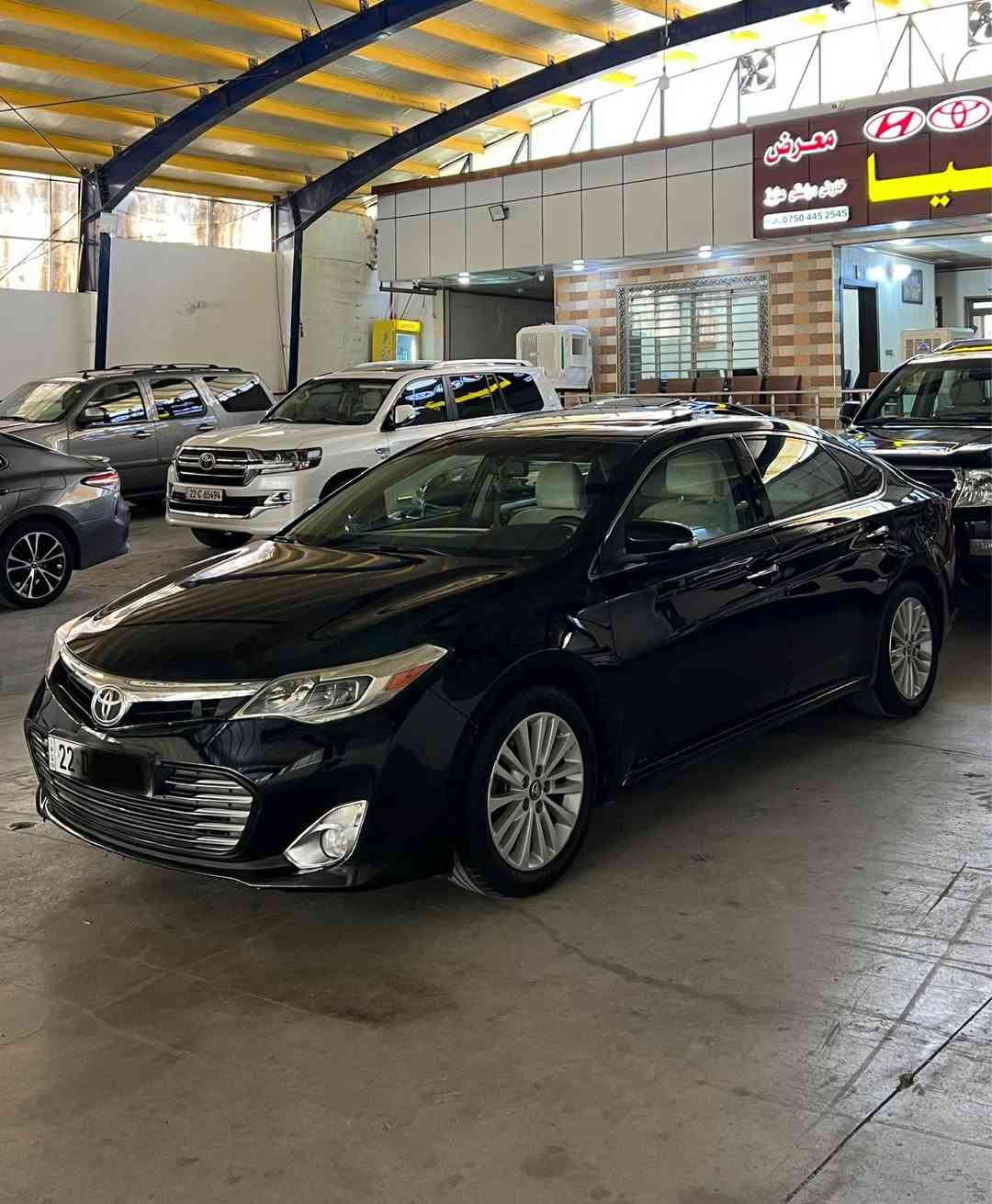 Toyota avalon 2013 
رەنگی رەشی قەتران فول ویل ١٨ ناوزەرد کوشن کارەبای بەسمە کامیر و حەساس تەبریت مەرکەزی گێر سوکان رەقەم هەولێر بۆیاخی نیە کەمێک تەحدیلی هەیە پێشو دواوەی کەپسە تەزرەی نیە کال بونەوەی نیە گێر مەکینە  تەحویل گشتی بەشەرت رەقەموو سەنەوی تا 2028 نوێیە نرخی 179$ مەجال ژمارەی خاوەنی *********** أربيل, العراق

