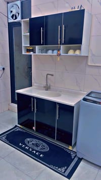 كاونتر خشب • ١م٢٠سم • سنك مرمر