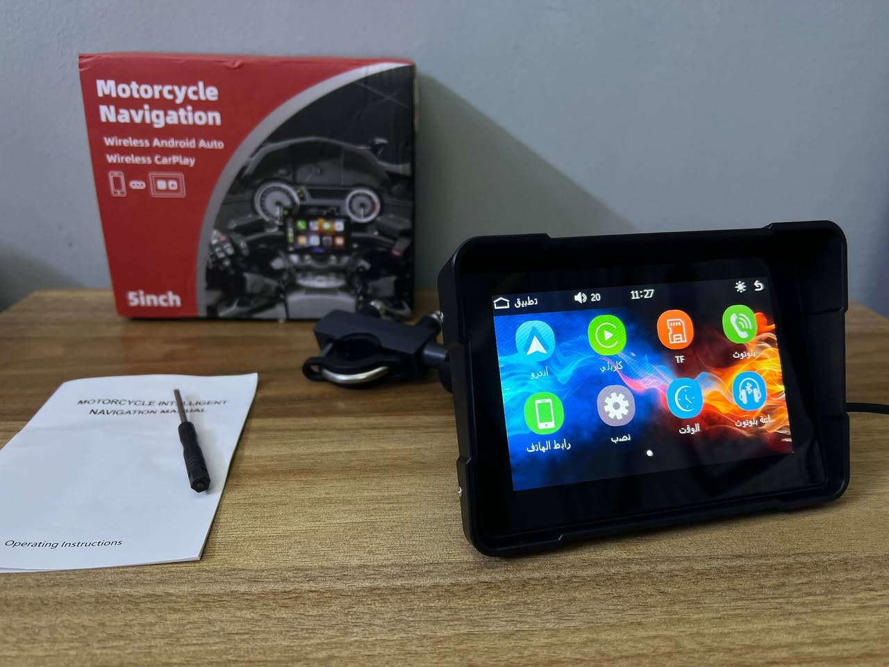 متوفر شاشة دراجة كاربلي واندرويد اوتو بدون كامرات ترهم لكل الدراجات ضد المي والحرارة تربط على كل تلفونات حجم 5 انج ربطها سهل تعرض خرائط مكالمات رسايل واضح التطبيقات بلشاشة مابيها سماعة داخلية ولا تصير خارجية لان شاشة ضد المي شاشة حلوة وحديثة طريقة التشغيل وصل 12V حار بارد من ضفيرة الدراجة وهاهية توصيل موجود لكل العراق


**إذا كنت صاحب هذا الإعلان وتريد حذفه لأي سبب، رجاءا أرسل رسالة إلى الدعم الفني**