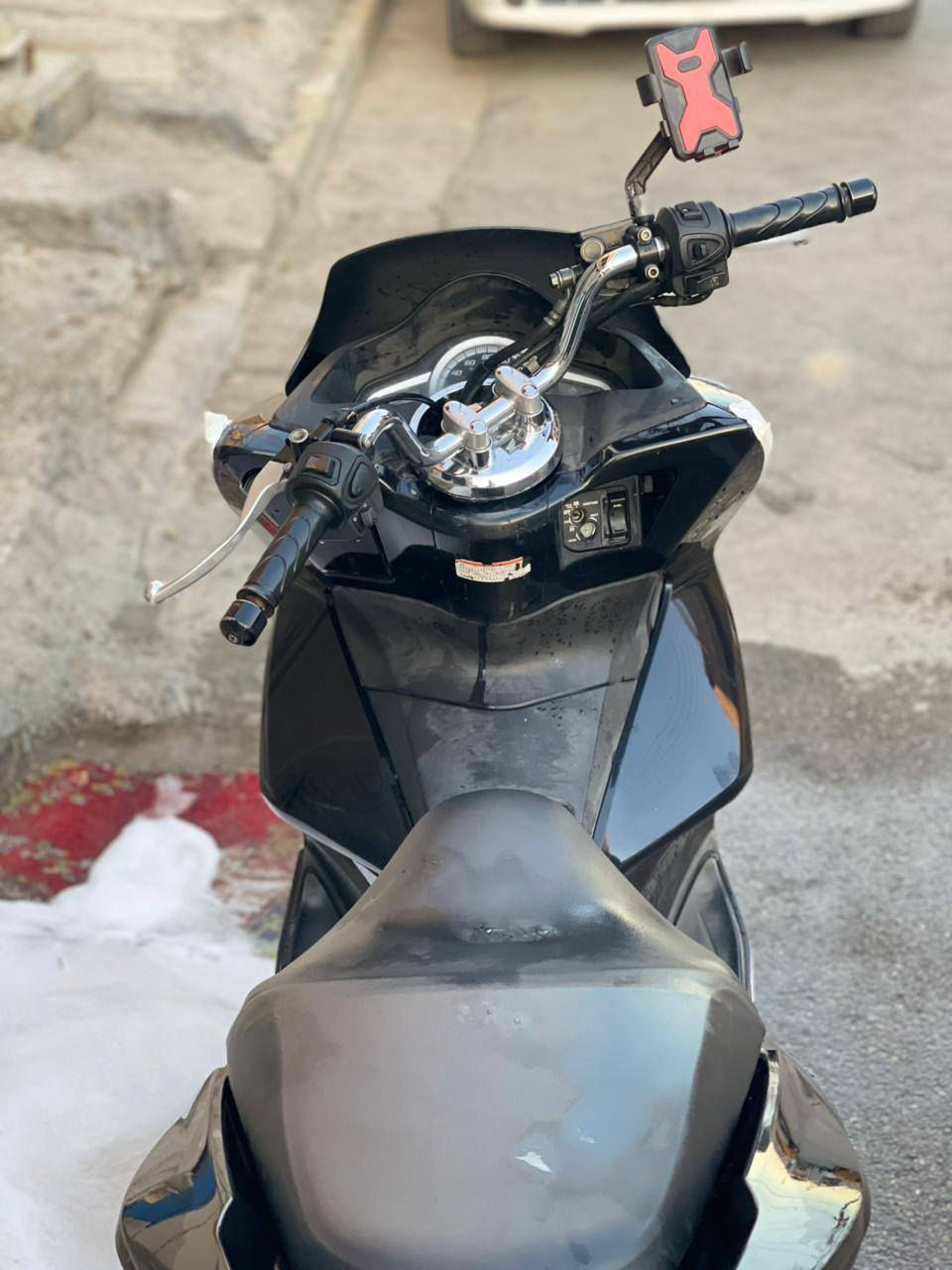 السلام عليكم دراجه. PSXجيل ثاني ياباني حساس زدحام 
مكينه 150  بيه طخات موضحه بتصوير  العنوان المشتل  شارع. لمطبك  رقم *********** بغداد, العراق
