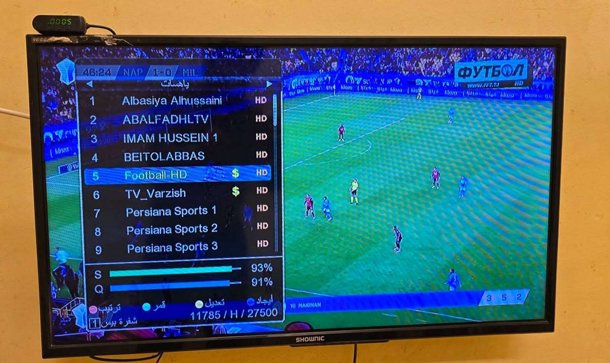 تنصيب الاقمار المجانية على مسطرة صحن حجم 85
1• القمر الاذري 46 شرق
2• القمر التركماني + الياهسات 52 شرق
3• القمر الأيراني 62 شرق 
تم استعمال لواقط فري بوكس ولاقط تيلسات 

للاستفسار لغرض تنصيب الاقمار
جعفر الصالحي ***********
البصرة الزبير
